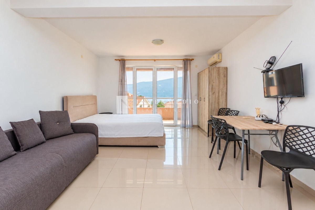 Namješten studio apartman 40 m² sa pogledom na more – Đenovići, Herceg Novi